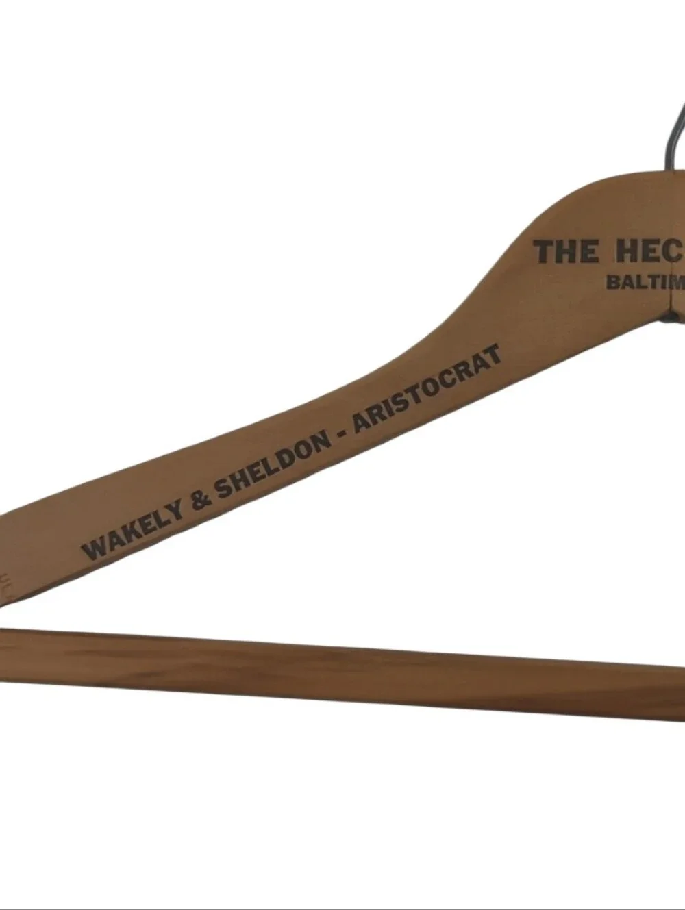 Vintage Wooden Men's Hanger - Natural Brown 